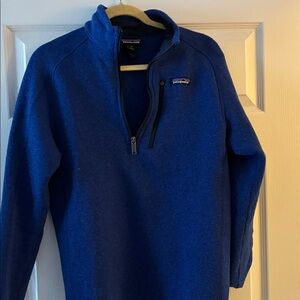 Patagonia Men's Zip-Up Sweater in Blue